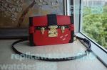 Newest Replica L---V Red Monogram Reverse Canvas Trunk Clutch Handbag